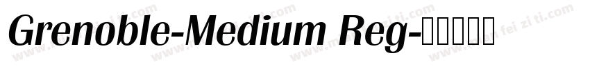 Grenoble-Medium Reg字体转换